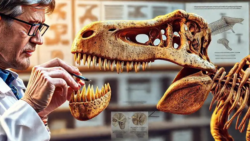 Paleontologists study dinosaur teeth and skeletons