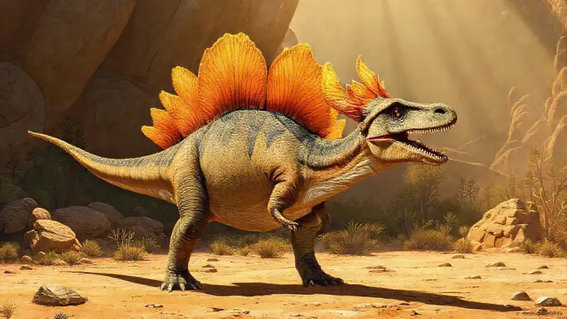 Lambeosaurus exhibited vibrant crests in sunlight