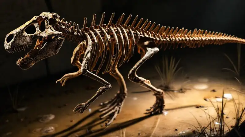 Here’s the concise sentence:“Kentromechanosaurus skeleton reveals prehistoric muscle.”