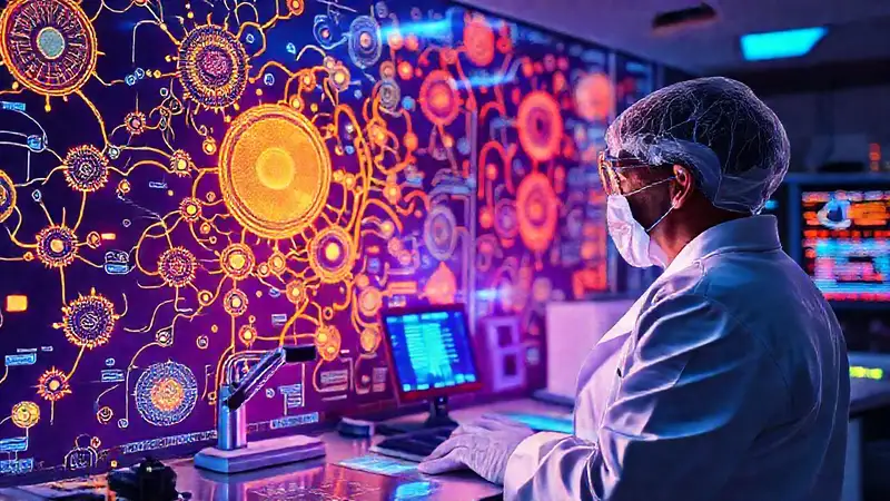 Scientists study cellular pathways with vivid visuals