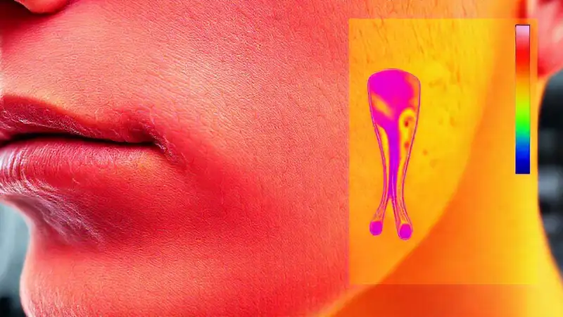 Here’s a concise option:“Skin reveals thermal temperature gradients.”