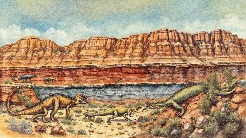 Here’s a concise option:“Ancient landscapes reveal prehistoric life.”
