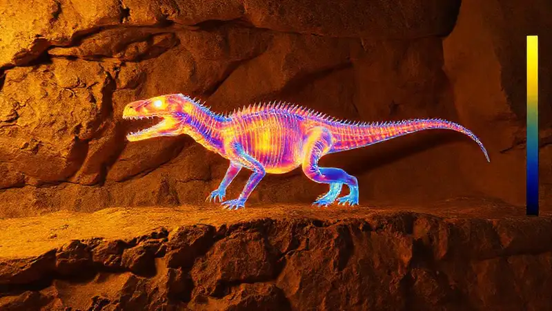Paleontologists reveal ancient reptile’s heat glow