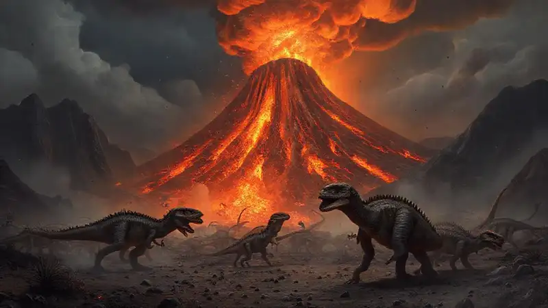 Volcanic eruption caused prehistoric dinosaur chaos