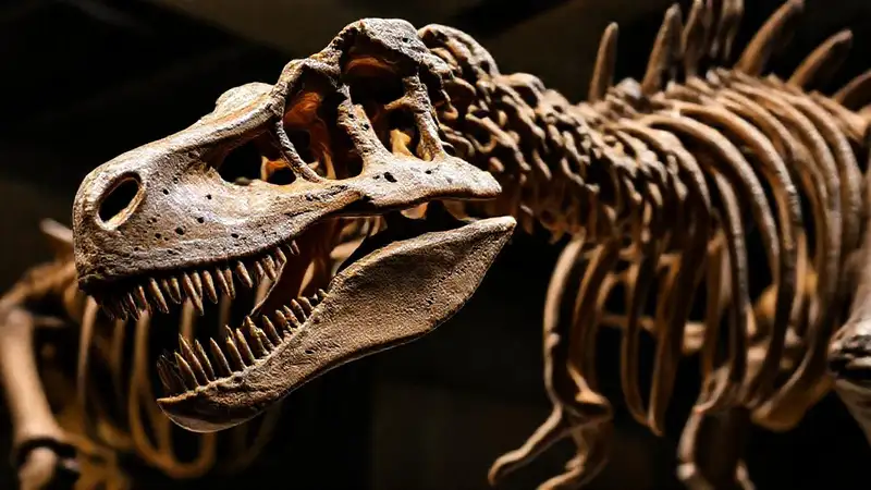 Heres a concise option:Herrerasaurus skeleton exhibits predatory anatomical details