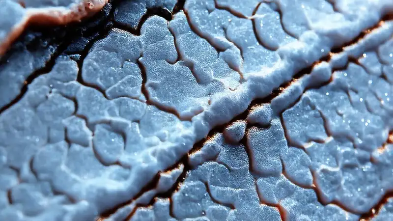 Here’s a concise one-sentence answer:Detailed skin texture illustration appears academically
